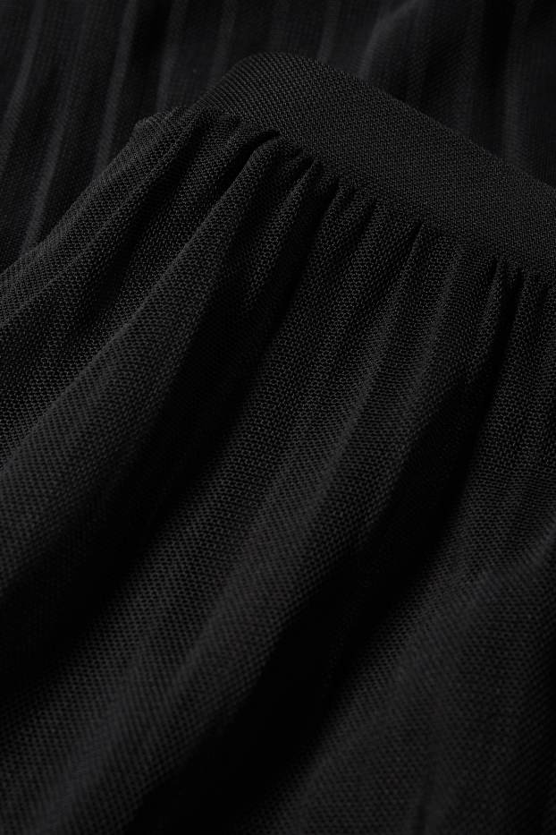 Femmes - Jupe en maille-filet - noir