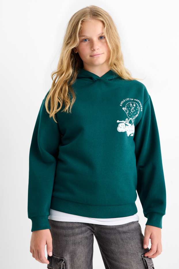 Children Girls - Bagel - hoodie - green