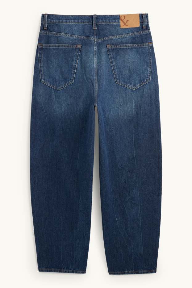 Bărbați - Barrel jeans - denim-albastru