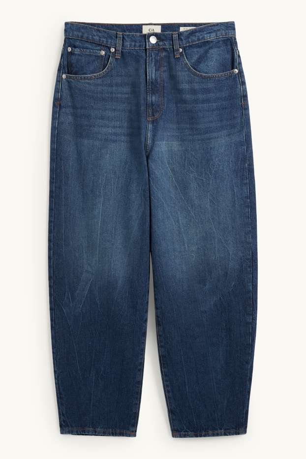 Bărbați - Barrel jeans - denim-albastru
