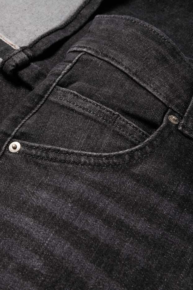 Damen - Crop Straight Jeans - Mid Waist - LYCRA® - jeansgrau