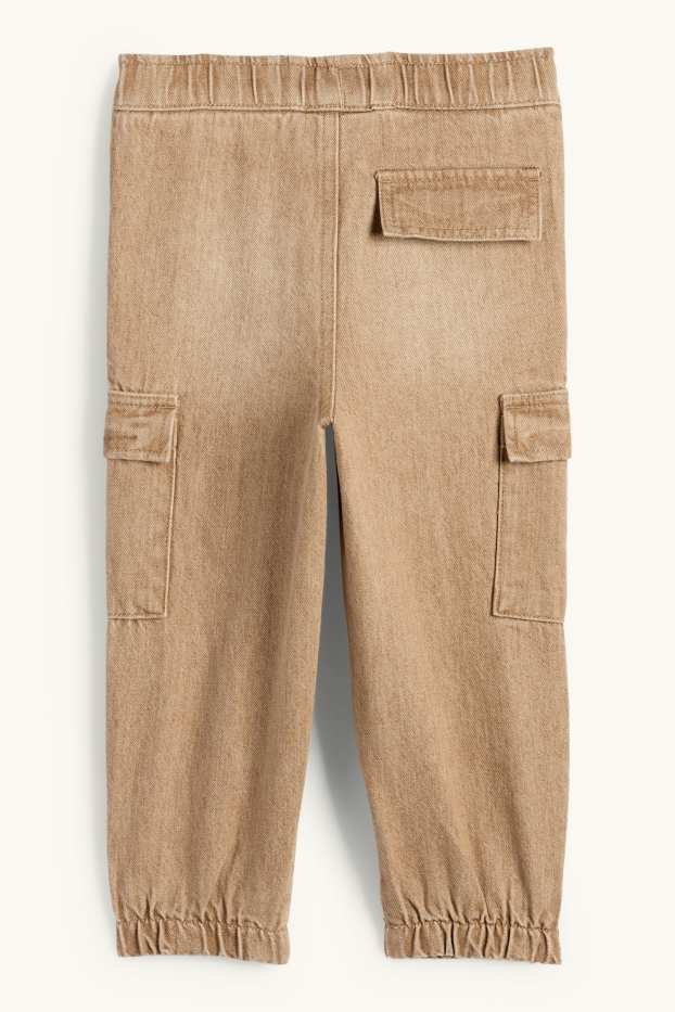 Enfants garçons - Loose fit jean - jean chaud - marron clair