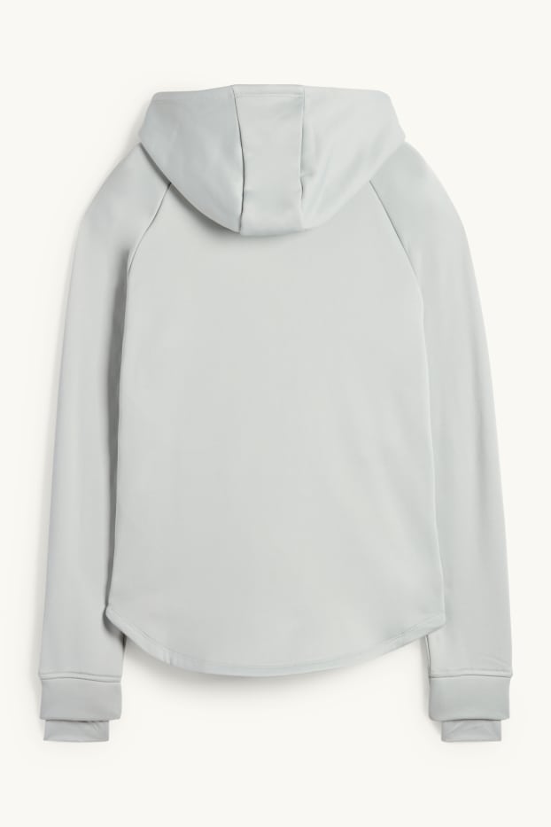 Dona - Dessuadora oberta amb caputxa - gris clar