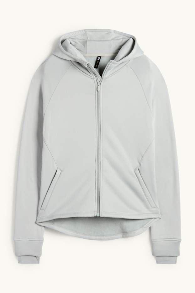 Dona - Dessuadora oberta amb caputxa - gris clar