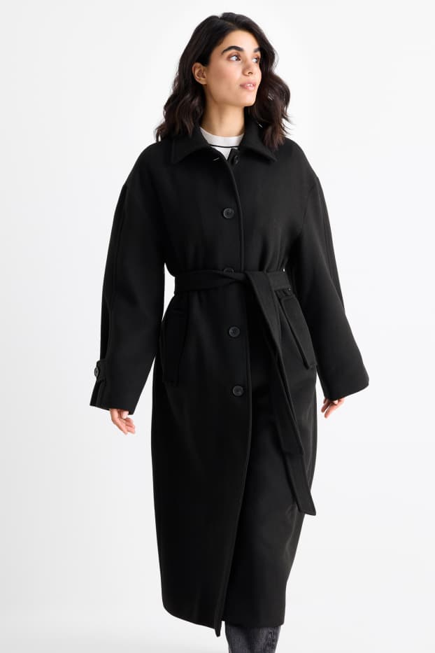 Dames - Mantel - zwart