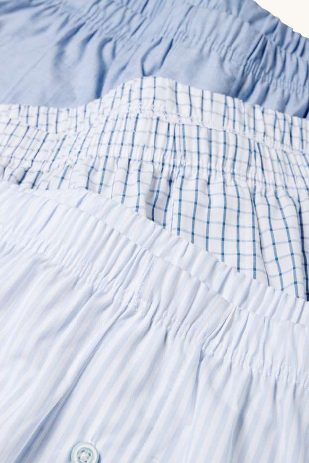 Nen - Paquet de 3 - bòxers - blanc / blau clar