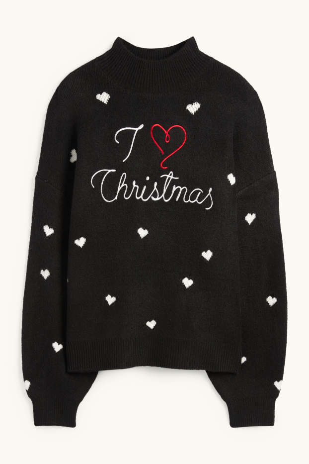 Women - Christmas jumper - I Love Christmas - black