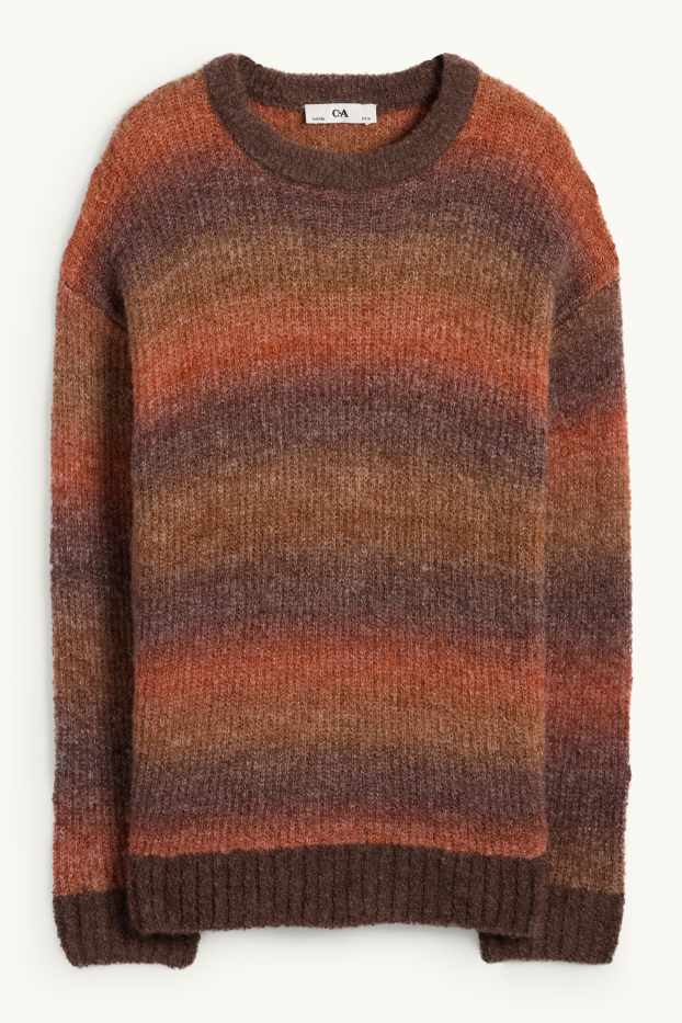 Enfants garçons - Pull - à motif - marron