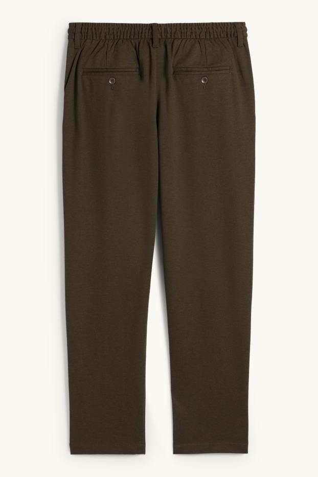 Heren - Chino - tapered fit - donkergroen