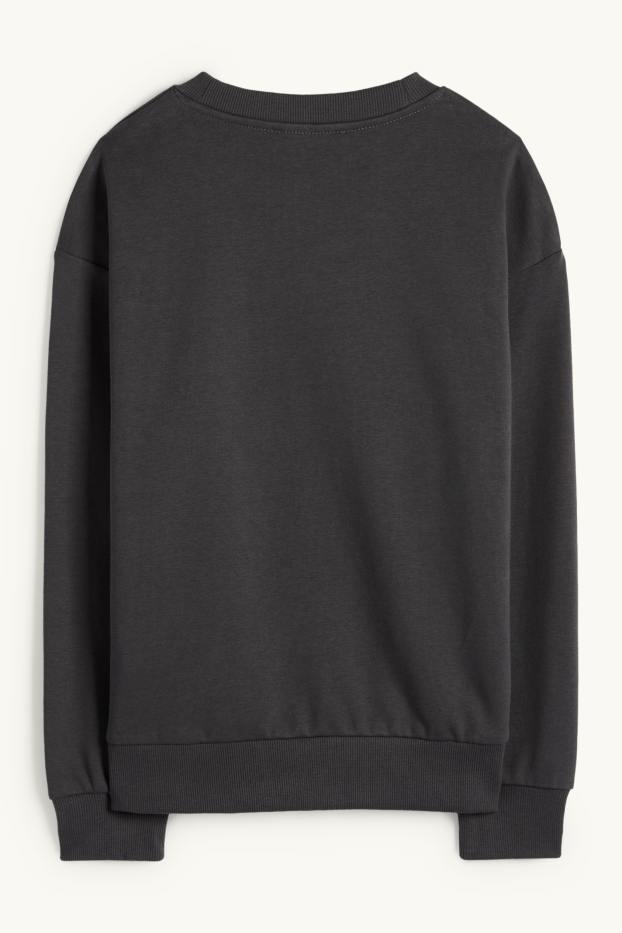 Nen - Surf de neu i os rentador - dessuadora - gris fosc