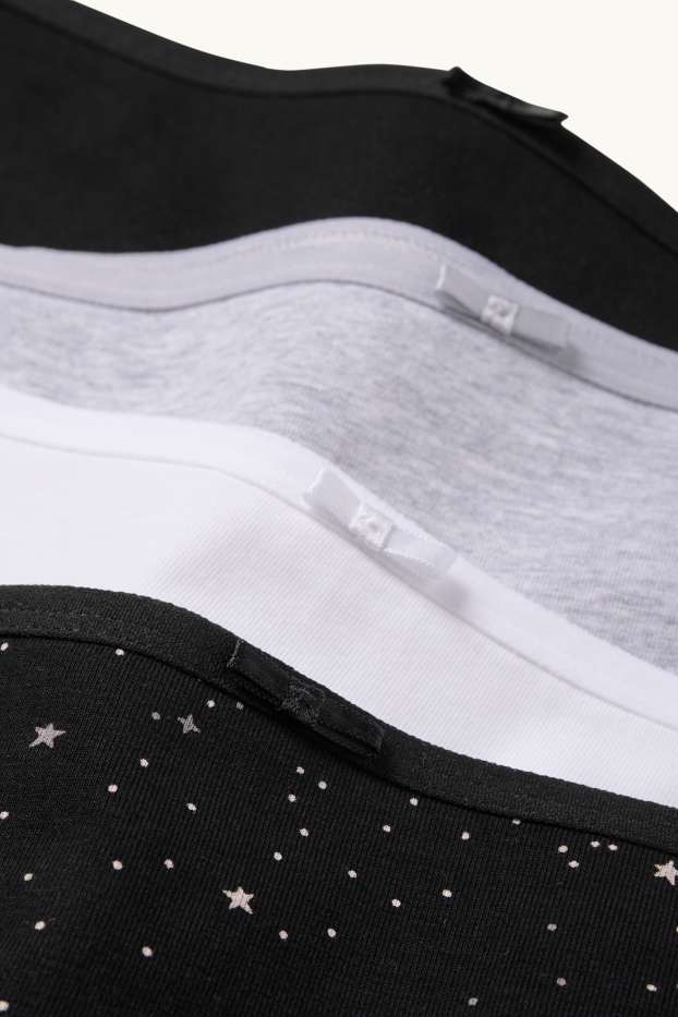 Women - Multipack of 4 - knickers - black