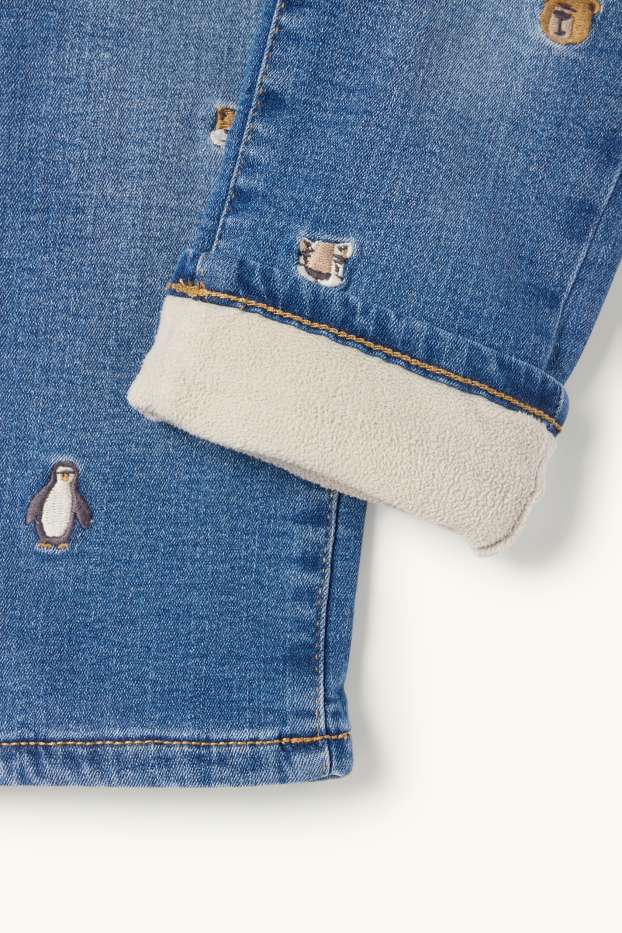 Enfants garçons - Animaux sauvages - straight jean - jean chaud - jean bleu
