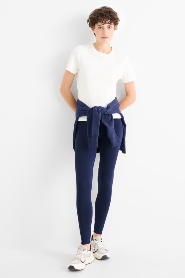 Femmes - Leggings chauds  - bleu foncé