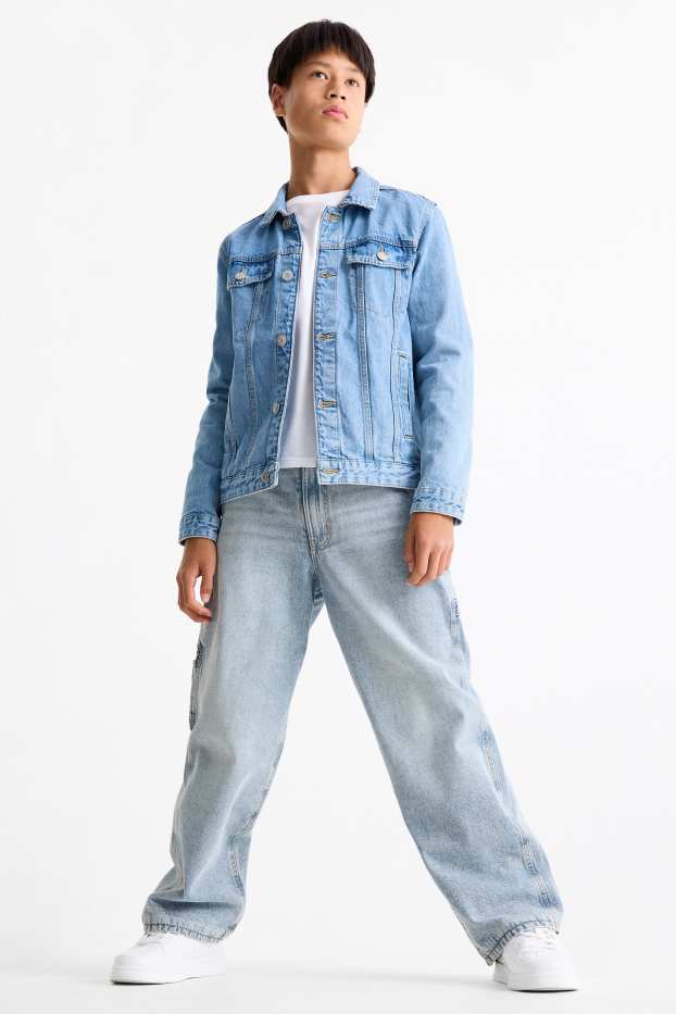 Enfants garçons - Baggy jean - jean chaud - jean bleu clair