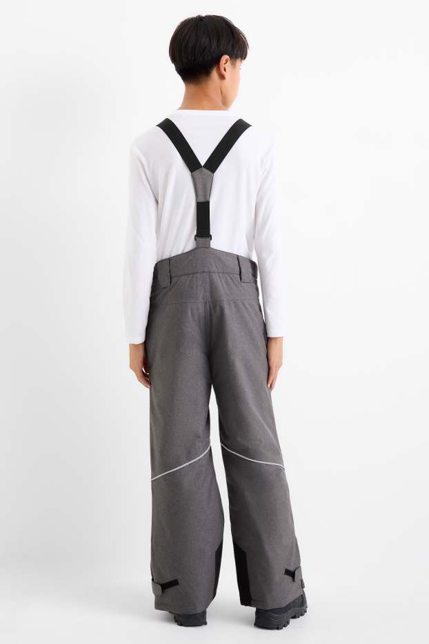 Children Boys - Ski pants - waterproof - dark gray