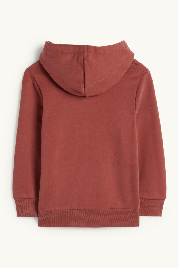 Děti - chlapci - Pokémon - mikina s kapucí - hnědá