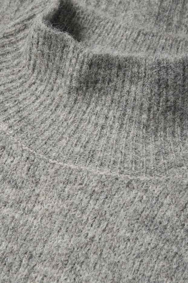 Kobiety - Sweter - jasnoszary-melanż