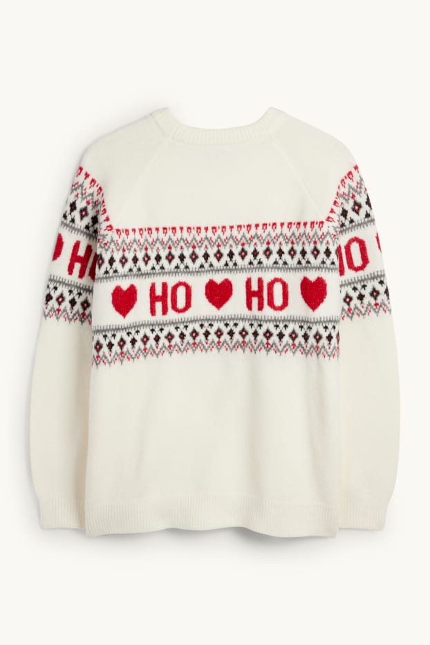 Femmes - Pull de Noël - blanc