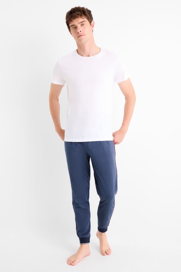 Uomo - Pantaloni pigiama - blu scuro