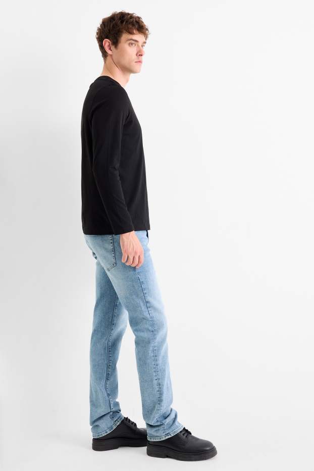 Herren - Straight Jeans - LYCRA® - helljeansblau