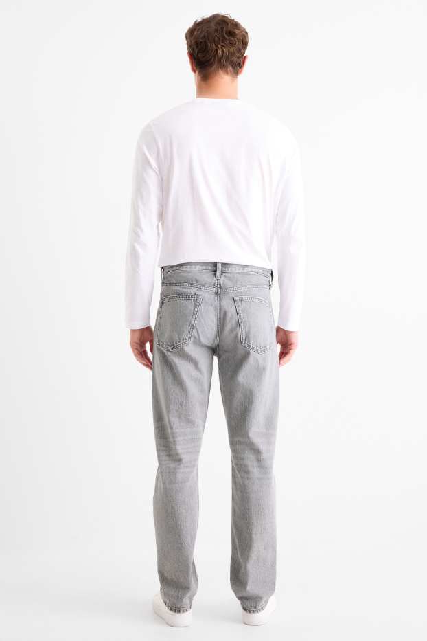 Uomo - Regular jeans con abbottonatura - jeans grigio chiaro