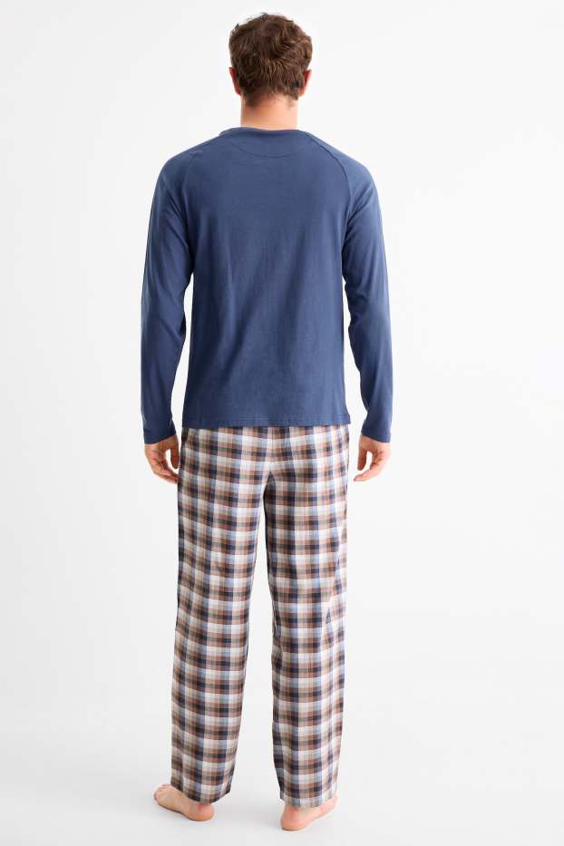 Herren - Pyjama - dunkelblau