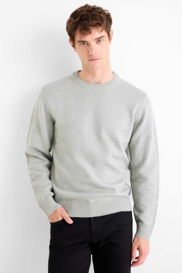 Hommes - Pull - gris clair