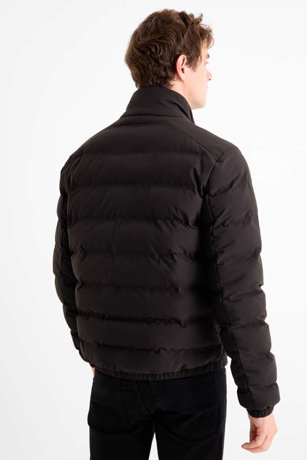 Heren - Gewatteerde jas - waterafstotend - zwart