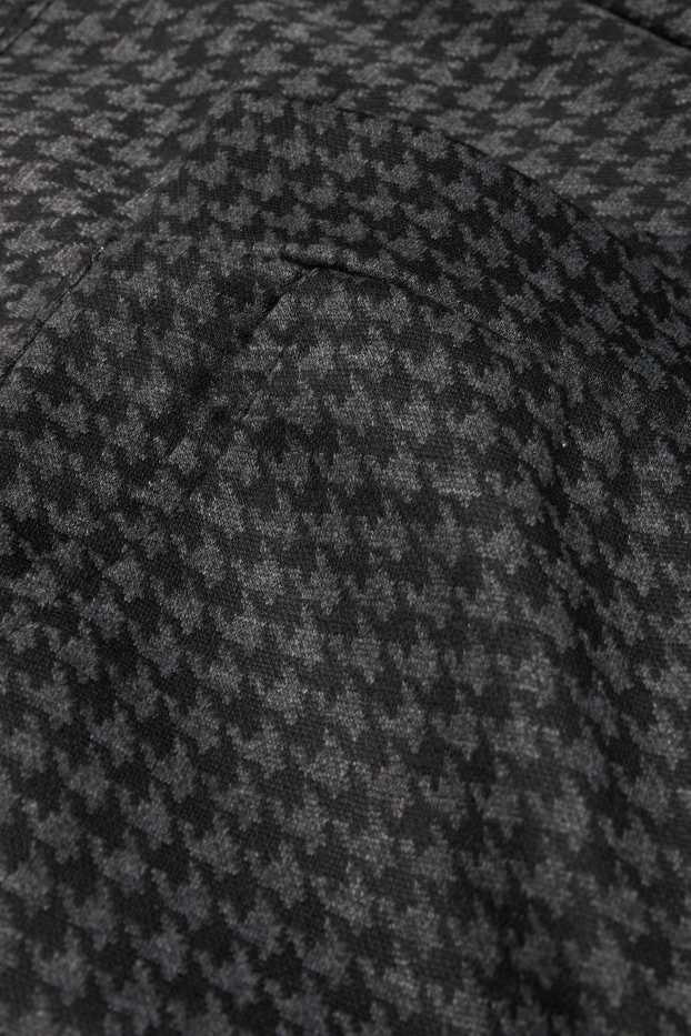 Kinderen: meisjes - Broek van jersey - geruit - zwart / donkergrijs