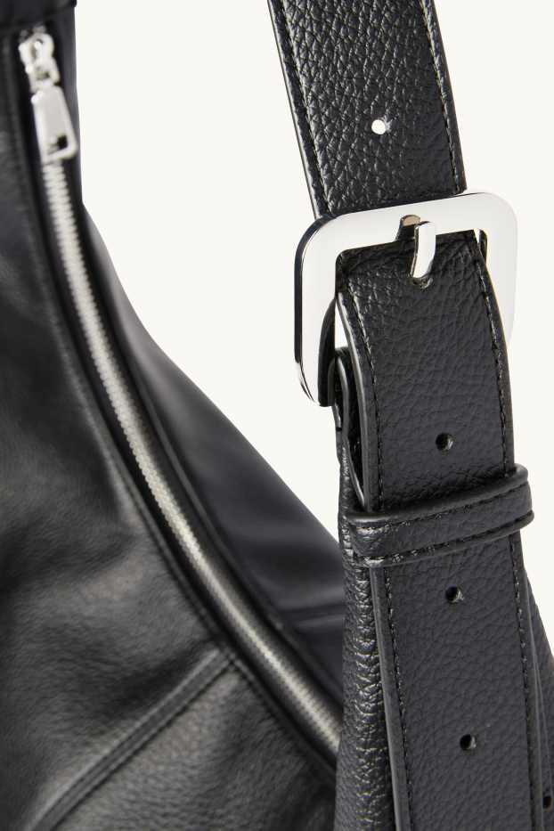 Femmes - Sac d'épaule - matière synthétique - noir