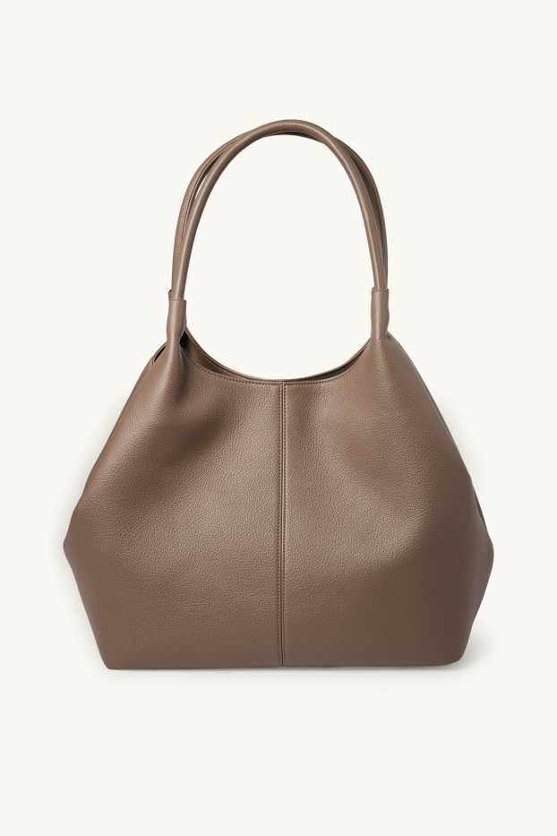 Dona - Bossa shopper gran - pell sintètica - beix