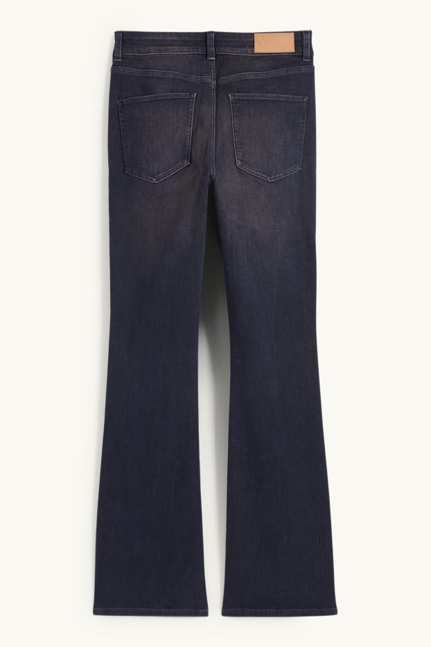 Dona - Bootcut Jeans - mid waist - texà blau fosc