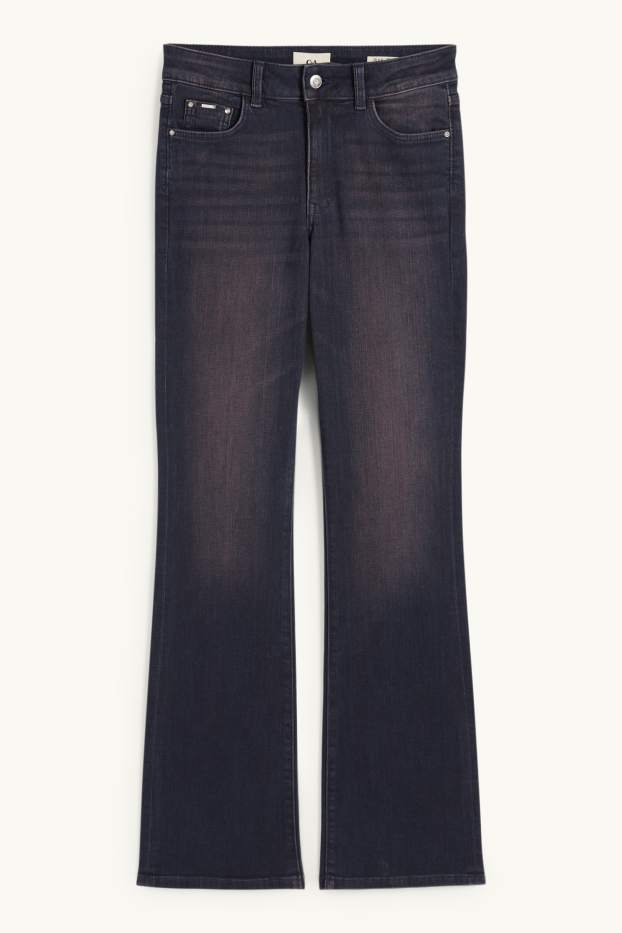 Dona - Bootcut Jeans - mid waist - texà blau fosc