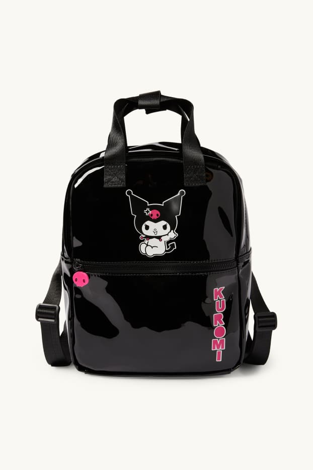 Copii - Fete - Kuromi - rucsac lăcuit - negru