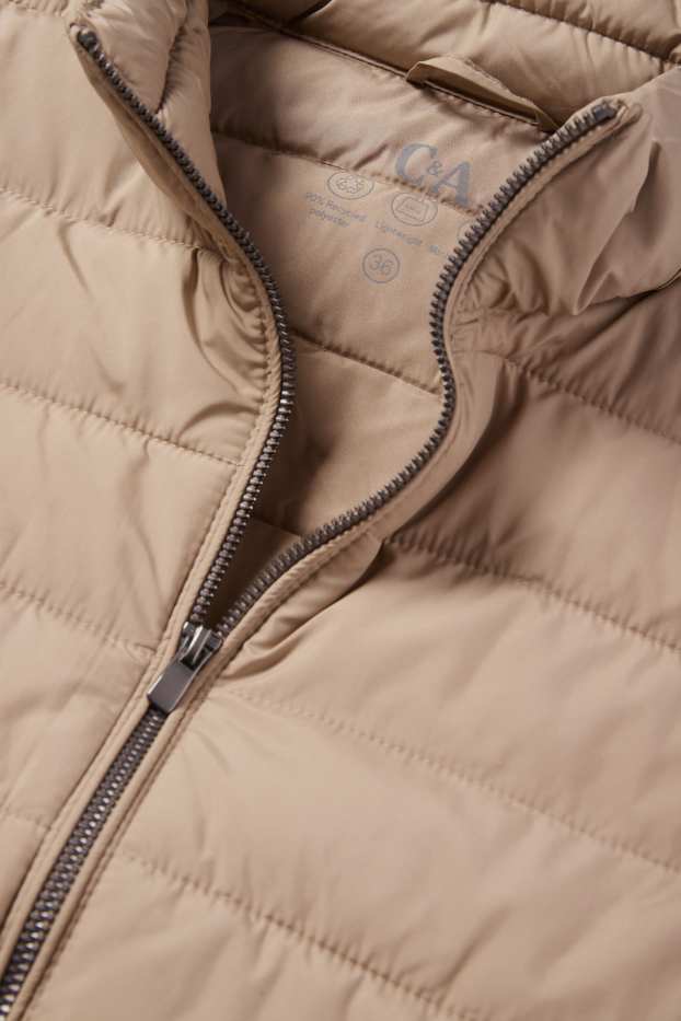 Dámské - Prošívaná vesta - světle béžová