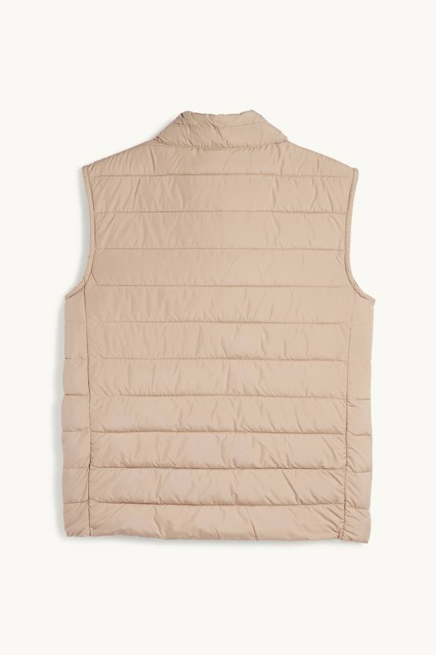 Dámské - Prošívaná vesta - světle béžová