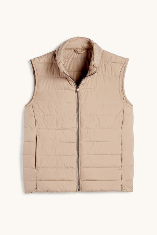 Dámské - Prošívaná vesta - světle béžová