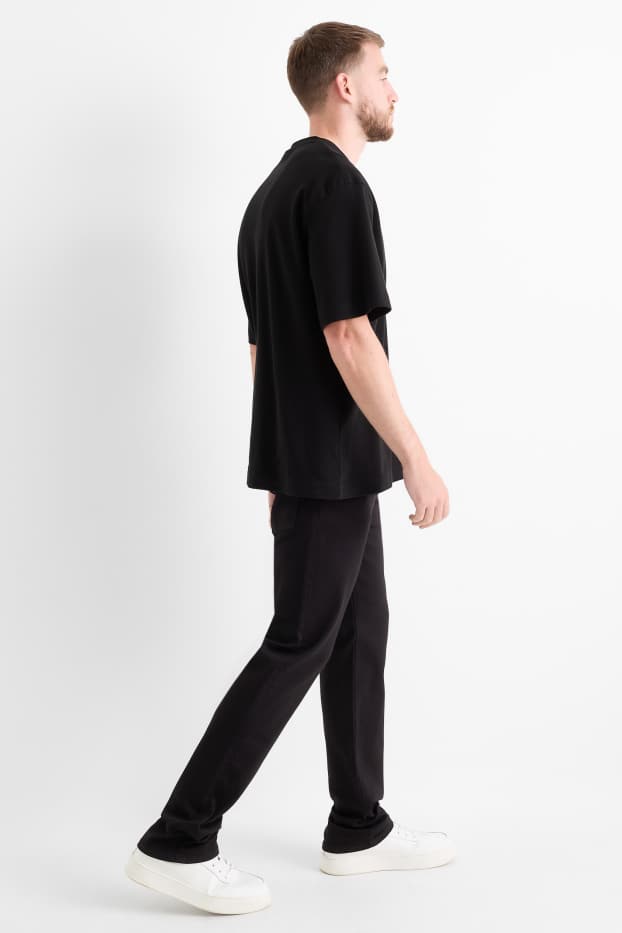 Pánské - Straight jeans - LYCRA® - černá