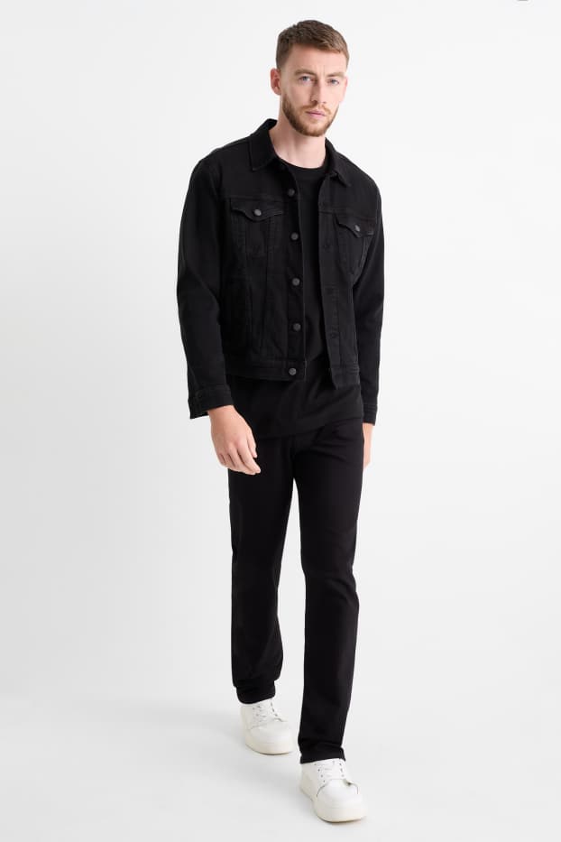 Pánské - Straight jeans - LYCRA® - černá