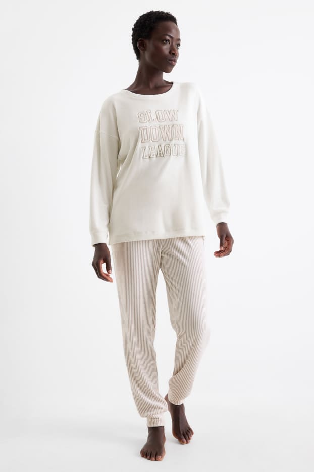 Femmes - Pyjama d’hiver - blanc