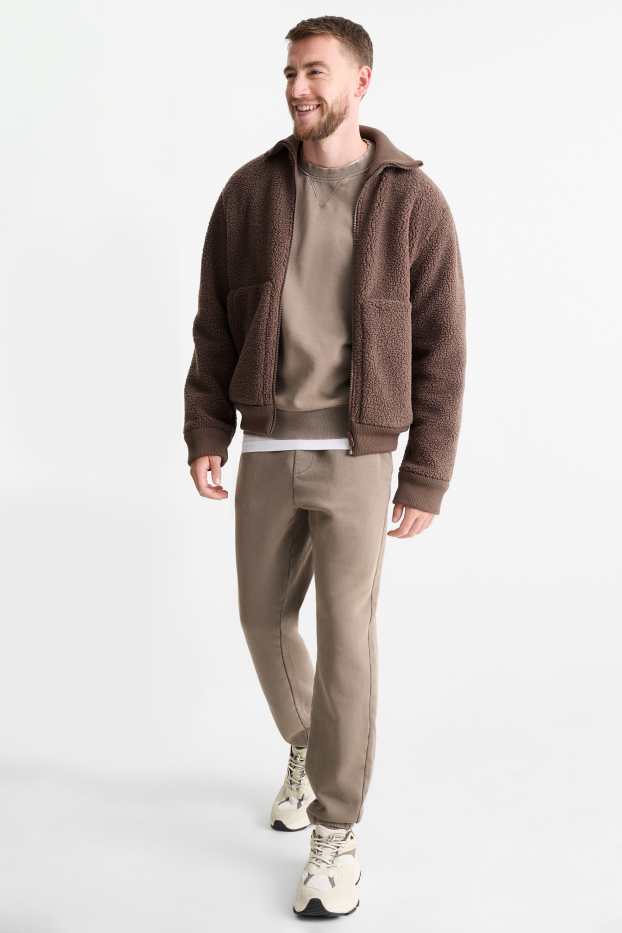 Men - Joggers - taupe