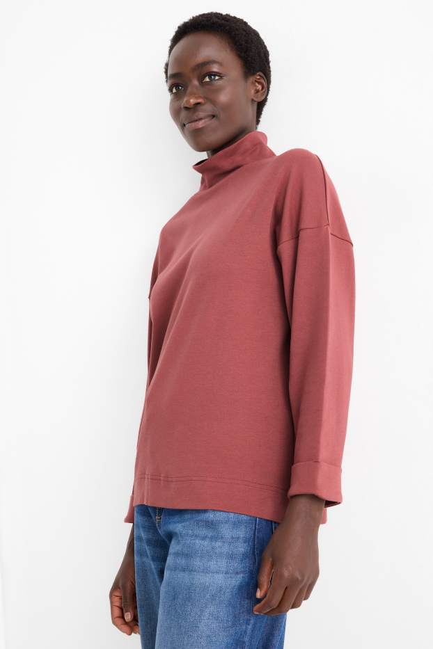 Dona - Jersei de coll alt - vermell