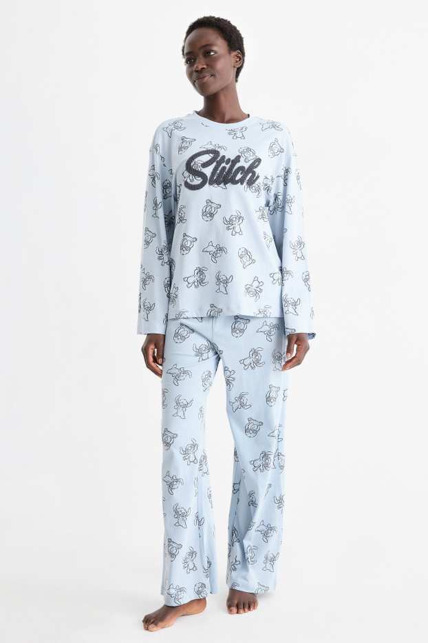 Femmes - Pyjama - Lilo & Stitch - bleu clair