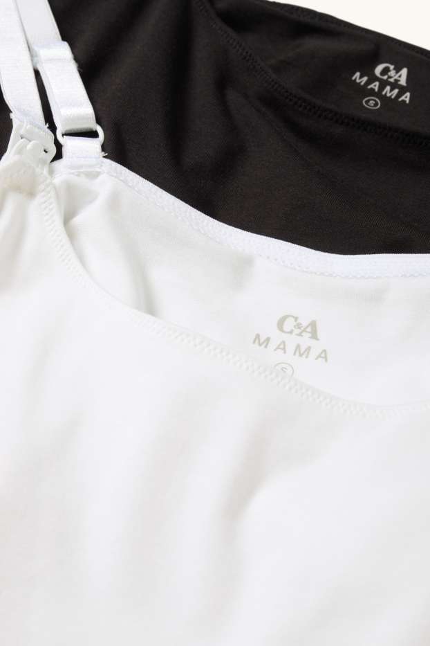 Dámské - Multipack 2 ks - kojící top - černá/bílá