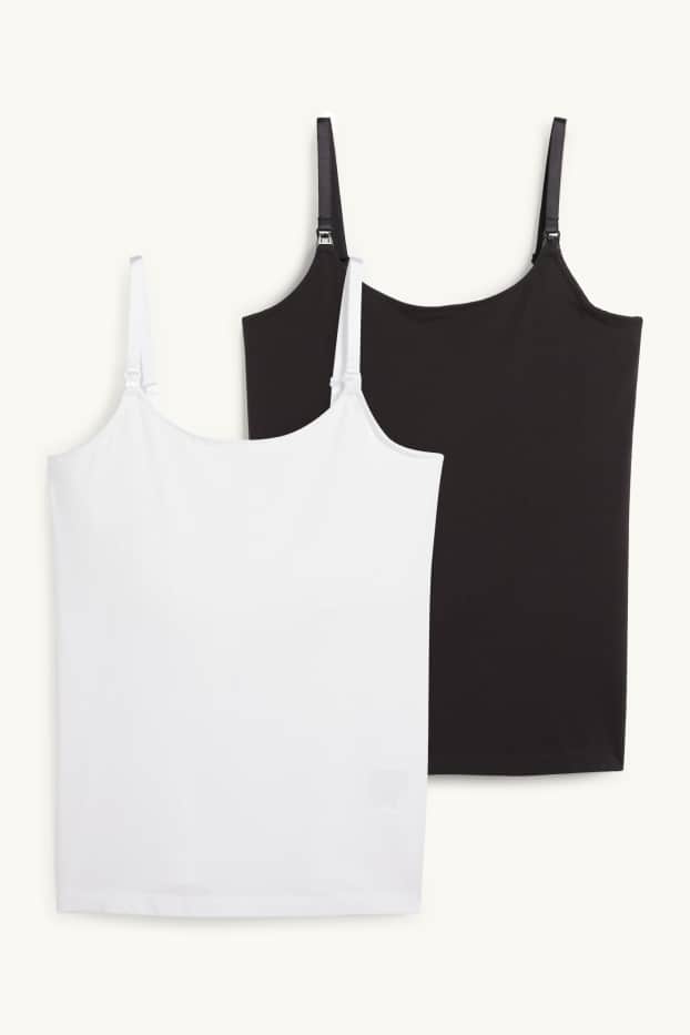 Dámské - Multipack 2 ks - kojící top - černá/bílá