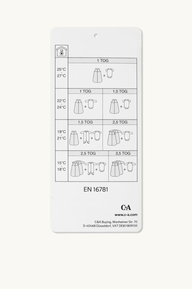 Baby Girls - Teddy bear - baby sleeping bag - 0-4 months - ribbed - cremewhite