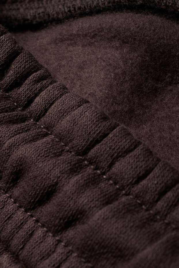 Kinderen: jongens - Set van 2 - joggingbroek - donkerbruin