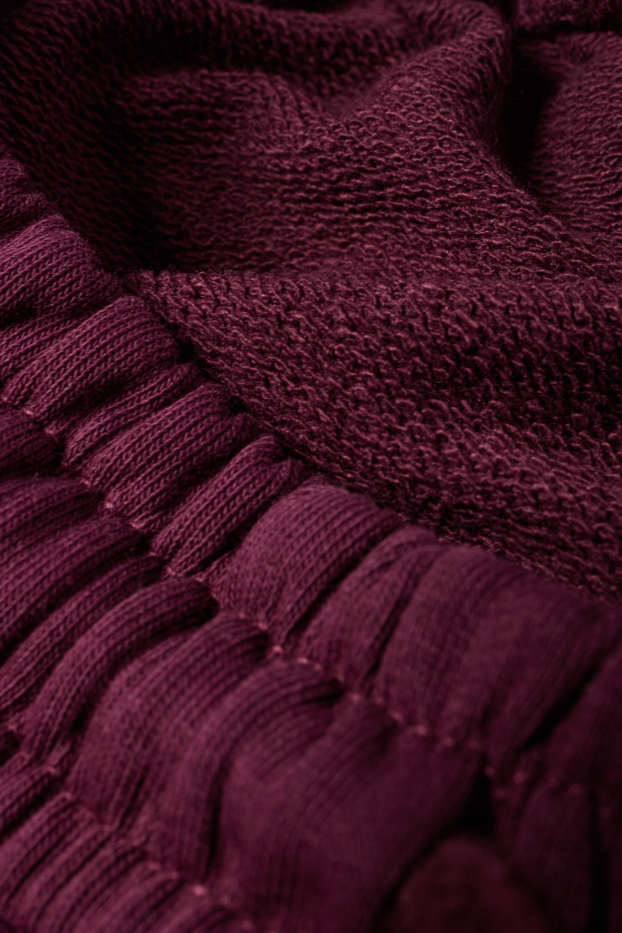 Kinder Mädchen - New York - Jogginghose - Broderie Anglaise - bordeaux