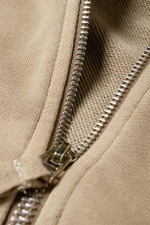 Men - Zip-through hoodie - beige