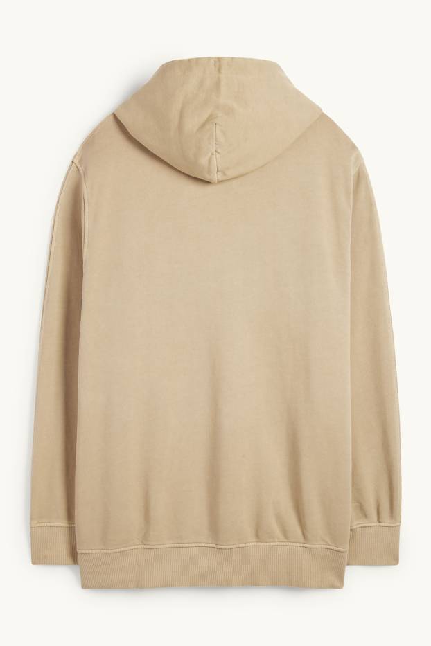 Men - Zip-through hoodie - beige